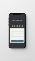 Client Connections Portal on High-End Smartphone